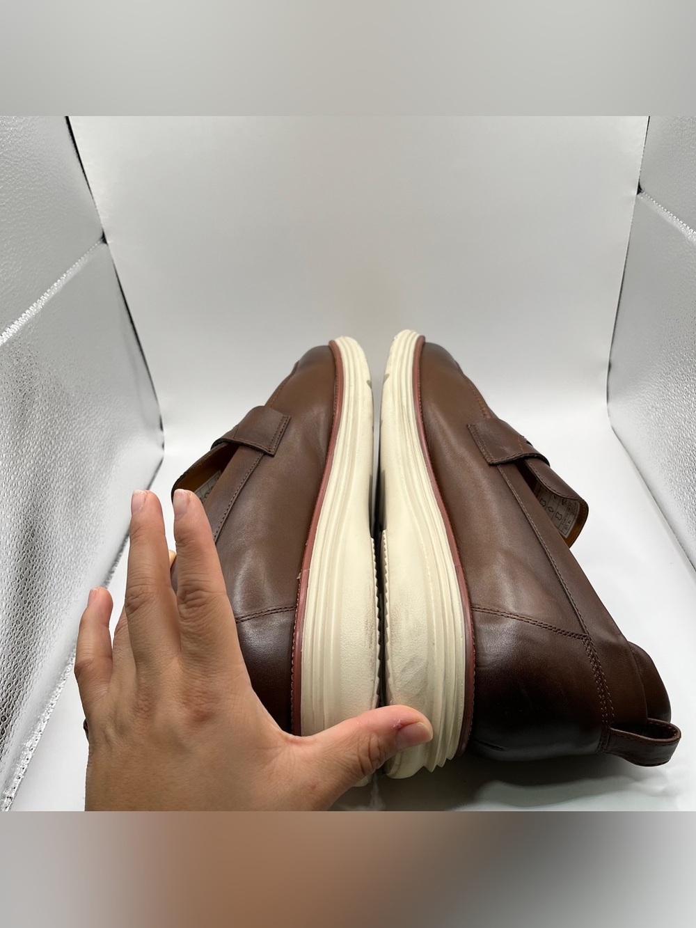 Beckett Simonon Hudson Loafer brown EUC size 14 slip on men’s comfort luxury - Picture 9 of 10